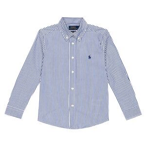 Polo Ralph Lauren Striped Cotton Poplin Shirt, Navy & White Size 18 New with Tag